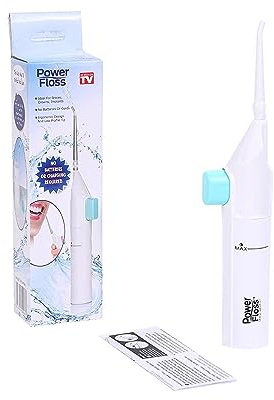 Tragbarer Manueller Reiniger, Munddusche mit Handpumpe, Mobile Munddusche, Abnehmbarer Wassertank, Sanfte Reinigung, für Kieferorthopädischer, Zahnpflege, Zuhause & Reise