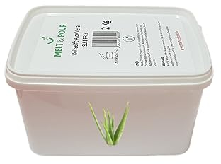 2 kg Melt and Pour Seifenbasis Aloe Vera SLES/SLS frei Soap base Rohseife Gießsen