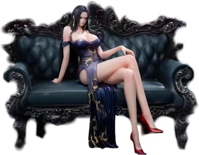 Suit Series - Pedestal con efecto de figura de emperatriz sentada, kit de garaje, resina de poliéster, hecho a mano, pintado, colección completa estatua