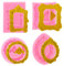 Moldes para marco de fotos, 4 moldes de silicona para chocolate, moldes de marco vintage, estilo barroco, corona para decoración de pasteles, chocolate, azúcar, mantequilla, goma de mascar, arcilla