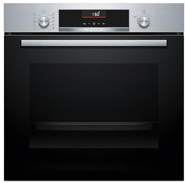 Bosch - Horno Multifunción, 60 cm. de ancho, Serie 6, 3D Hotair, Autopilot, Asistente de limpieza, Acero, HBG536ES3