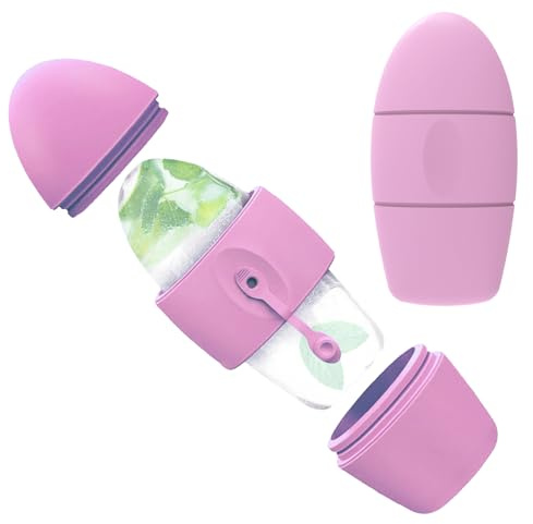 CHSEEO Ice Face Roller, Upgraded Silicone Ice Roller for Face and Eyes, Targeted (Difference between face and eye massage) Facial Ice Roller for Shrink Pores and Relieve Puffy Eyes