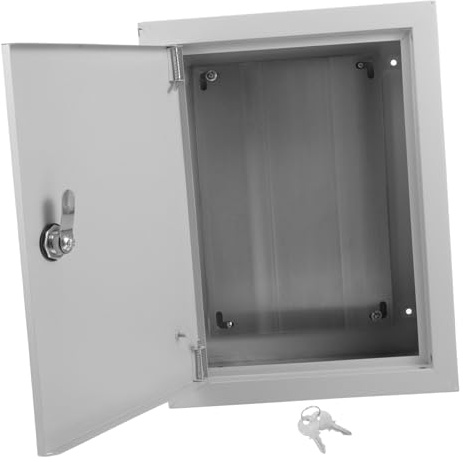 SHINEOFI Caja Eléctrica Mural Exterior De Aluminio Resistente Al Agua y Polvo Caja De Proyecto Metálica Para Protección Eléctrica Exteriores Para Montaje Pared Prueba De Salpicaduras