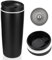Vuxava Tazza termica caffe 20oz (590ml) – Tazza Termica in Acciaio Inox, a Doppia Parete & Antigoccia – Mug da Viaggio per Ufficio, Scuola e Outdoor (Nero)