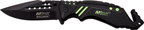 MTech USA Coltello Tascabile, Versione, Lunghezza Chiusa in cm Manico: 12.07 Verdi, MTEC per 1427