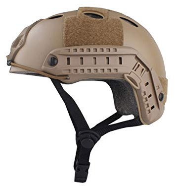 WISEONUS Casco táctico Airsoft Paintball rápido Casco de Caza Tiro Equipo de protección Multiusos Deporte Tipo PJ