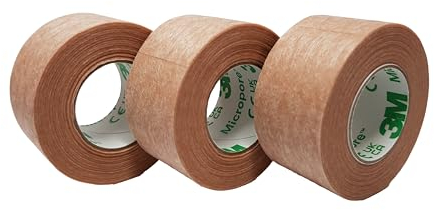 3M Mikroporen-Klebeband, hypoallergen, 2,5 cm x 10 m, 3 Stück
