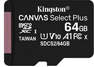 Kingston - Micro SD-kort HC 64 GB -C10 Kingston + SD- Canvas Select Plus Ref: SDCS2/64GB Sorecop ingår