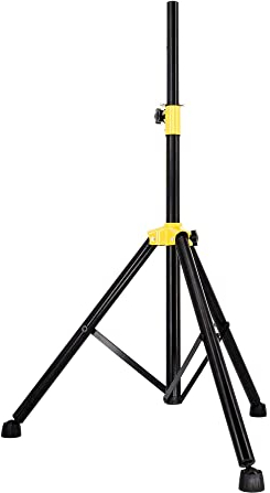 PremiumX Lautsprecher Stativ - Stabiler Dreibein Boxenständer höhenverstellbar aus robustem Stahl mit anpassbaren Stellfüßen