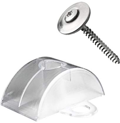 KAISER plastic Juego de 50 tornillos espaciadores y tornillos para placas sinusoidales 76/18 – V2A 4,5 x 45 mm Torx TX20, anillo de sellado de 20 mm – Espaciadores resistentes a los rayos UV