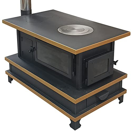 BTAISYDE Wood-burning Stove, Anthracite Wood-burning Stove, Fireplace, Slow-burning Stove, Workshop Stove, Swedish Stove, Hut Stove, Heating Stove