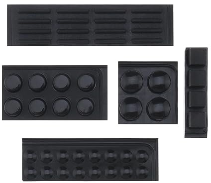 SG Store 48pcs Tampons de Pare-Chocs Auto-adhésifs Amortisseurs de Bruit Pieds en Caoutchouc Coussins en Silicone Clavier Ordinateurs Portables Porte d'armoire Vase de Toilette Produits Électroniques