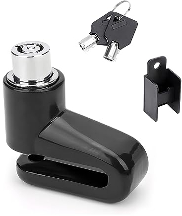 JNNJ Moto Accessori Antifurto e Freno in Acciaio, Freni a Disco per Ruote, Antifurto Motocicli, Sicurezza Impermeabile per Motocicli