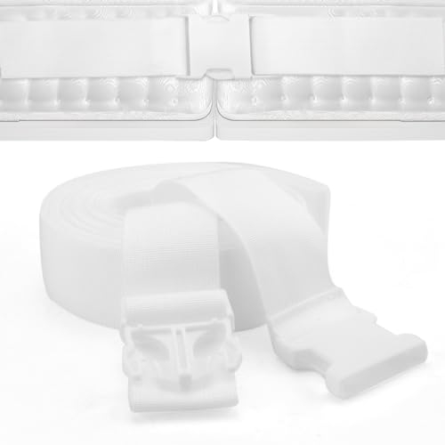 BRISKORE Matratzenhalter, Verbindet Zwei Matratzen zu Einer großen LiegeFläche Matratzenverbinder mit Matratzenhalter Gurt Doppelbettbrücke Bettbrücke ür bis zu 200 cm x 200 cm Bette