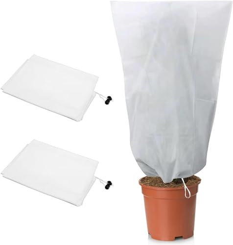 Vegamall 2 Stücke 120 * 180cm Winterschutz für Pflanzen Winterschutz Olivenbaum Schutzhülle Frostschutz für Pflanzen Pflanzenschutz Wintervlies Winterschutz für Kübelpflanzen Pflanzen im Freien