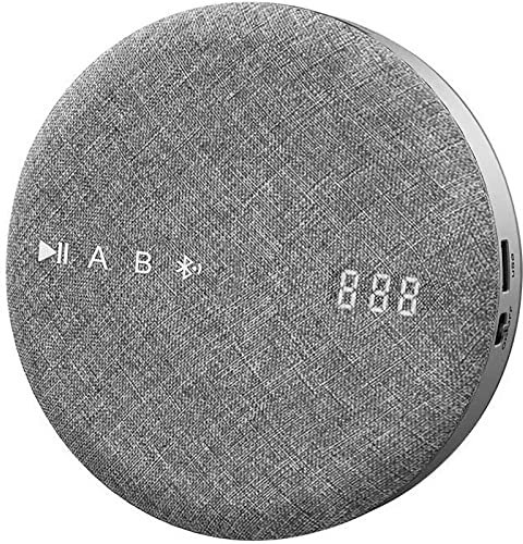 Bluetooth CD-spelare med högtalare, DVD/VCD bärbar musikspelare Walkman, LED-skärm, fjärrkontroll, stöder AUX/USB, hörlursuttag, för hem/resor