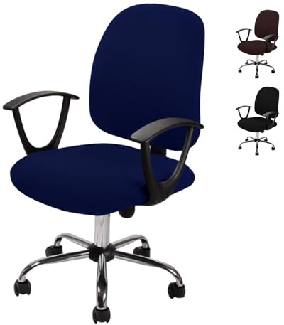 Moorle Rivestimento per sedia da ufficio, rivestimento elasticizzato per sedia da ufficio, rivestimento universale per sedia da ufficio, fodera per sedia da ufficio, fodera per sedia da ufficio,