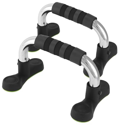 QWORK Steel Push Up Handles for Floor, Portable Push Up Stands with Non-Slip Grip, Angled Incline