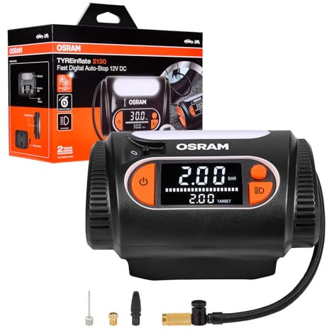 OSRAM OTI2130 Manometro per pressione gomme Misuratore pressione gomme Manometro gomme Misuratore pressione pneumatici