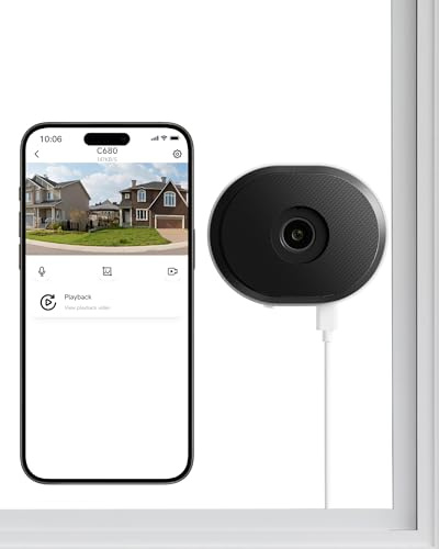 ZOSI 3MP 2K Window Camera for Home Security with Full Color Night Vision, 2.4/5GHz WiFi Cameras,AI Human Vehicle Detection, 24/7 Recording, 2 Way Talk,Easy Install