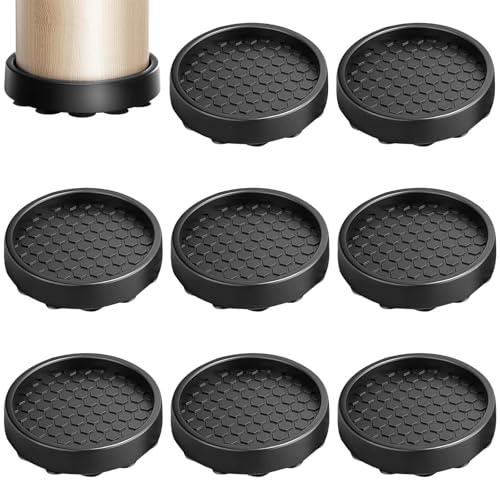 PHMING 8 Piezas Silicona Tacos para Patas de Sillas, Diámetro 5cm