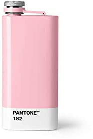Pantone 16630 Light Pink 182 Flachmann, Edelstahl mit Schraubverschluss, Rostfreier Stahl
