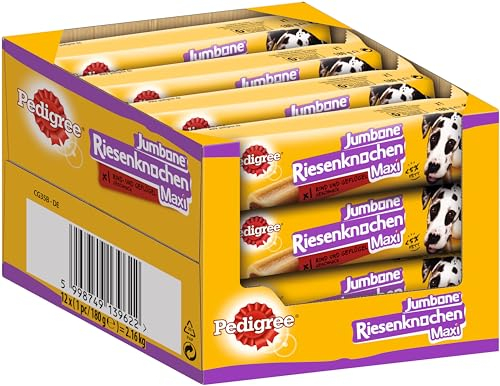 Pedigree Jumbone Riesenknochen Groß Rind & Geflügel Geschmack Hundesnack 12 x 1 Stück