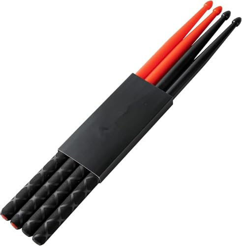 Nylon Drum Sticks 5a 2 Pairs: Plastic Drumsticks Light Durable - Antislip Drum Sticks for Kids Adults Rock Band Beginner Musical Instrument Percussion Accessories