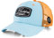 Blackskies® Race Baseball Cap | Herren Damen Premium Trucker Cap | Snapback Schirm Mütze Kappe Basecap Blau-Orange