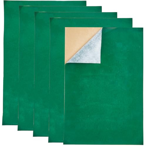 GORGECRAFT 8Pcs Green Velvet Adhesive Back Jewelry Box Liner Fabric Rectangle Polyester Self-adhesive Fabric for Jewelry Drawer Crafts Fabric Upholstery Peel Sticker Festival Decor