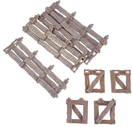 GALPADA Recinzione e Porta in Miniatura Per Simulazione Di Micro Paesaggio Accessori Decorativi Per Tavolo Di Sabbia Forniture Per Case Design Semplice e Elegante Struttura Resistente e Ro