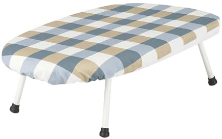 1PC Foldable Tabletop Ironing Board with Iron Rest Non-Slip Legs | Compact portable ironing board with iron rest stable folding legs, ideal for home, dorm, travel small space ironing needs.