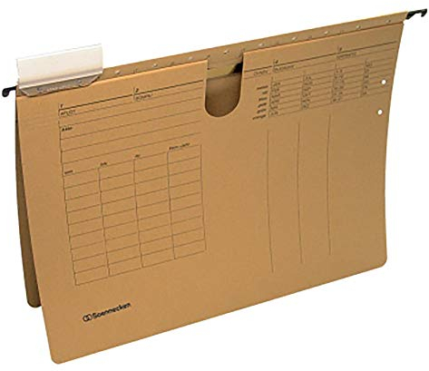 Soennecken Hängehefter 2049 DIN A4 Karton natronbraun 25 St./Pack.
