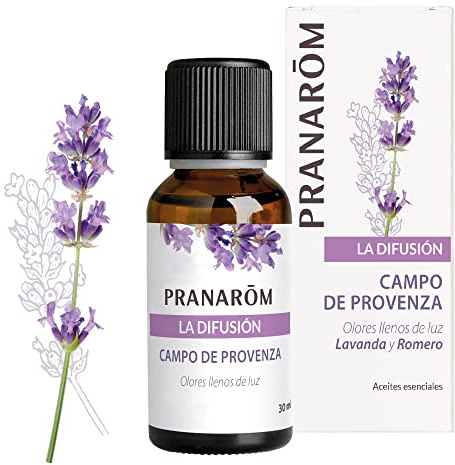 Pranarôm - La Diffusione- Diffusione Sinergia - Oli Essenziali Bio per la Diffusione Campi di Provenza - Lavanda e Rosmarino - Rilassante e Purificante – 30 ml