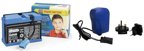 Peg Perego - Batterie, 12 V 12 V, 8 Ah mehrfarbig & S.p.A Y/CB0302-12V Ladegerät für Batterien, Fahrzeuge
