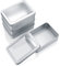 4 Stk Kleine Metalldosen mit Deckel, Aufbewahrungsbox Metall Rechteckige, Metallbox Behälter, Silber Organizer Blechdose ohne Scharniere für Bonbons Geschenke, 4.9*3.54*1.4 inch (Silber)