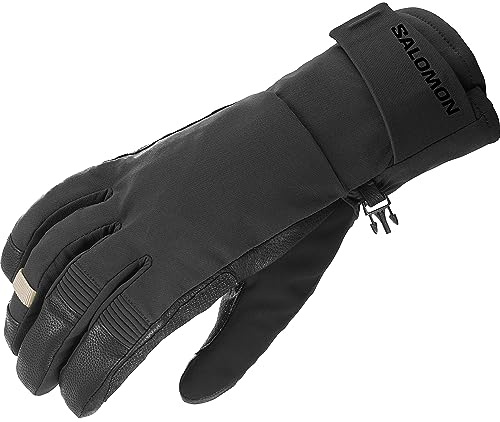 Salomon QST Gore-Tex Guantes Esqui snowboard de Unisexo Con Máximo Agarre, Protege del Frío y de la Nieve, Ideal para esquí, Negro, Medium