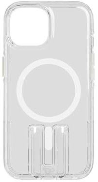 Tech21 EvoCrystal Kick case for iPhone 16e / 15 - Compatible with MagSafe - Impact Protection Case - White