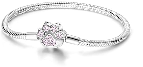 TINSLO Damen Armband 925 Sterling Silber, Armbänder mit Herz Verschluss Moments Schlangen Gliederarmband Armkette Valentinstag Muttertag Geburtstags Weihnachten Geschenk für Frauen Freundin Mama