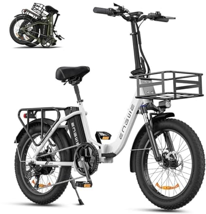 ENGWE E Bike Herren Elektrofahrrad mit 20 Zoll Fat Tire, 15.6Ah Lithium-Akku für Lange Reichweite bis 140KM, 7-Gang-All-Terrain Ebike Herren für MTB, Strand & Schnee