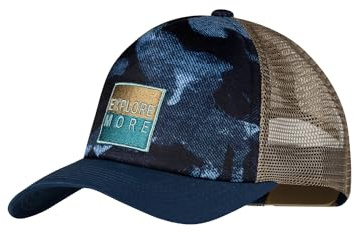 Buff®| Kappe Trucker Junge Mädchen Verstellbar, Komfortabel, Atmungsaktiv, Qualität, Modern, Outdoor, Einheitsgröße, Bleu Fonce