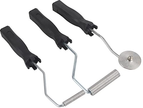 XIASABA Kit de Herramientas de Rodillo Fibra de Vidrio, FRP Rodillos para Molde fibra de vidrio para pala Juego de Manijas Rodillo Laminado de Burbujas Fibra de Vidrio Aleación de Aluminio 3 Piezas