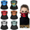 GUOYOU 6Stück Multifunktionstuch Totenkopf, Motorrad Schlauchschal, Skull Sturmmaske, Skelett Halswärmer, Elastisch Halstuch Winddicht, für Motorrad Laufen Radfahren Outdoor
