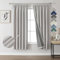Joydeco 100% Verdunkelungsvorhänge Leinen Gardinen mit Kräuselband 2er Set H137xB117cm Grauweiß, Thermovorhang Kälteschutz Blickdicht Schallschutz Ideal für Wohnzimmer passt zu Schienensystemen
