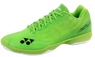YONEX Aerus Z2 Men Ultralight Men's Badminton Shoes with Power Cushion+ Cushioning, flash green, 7 UK