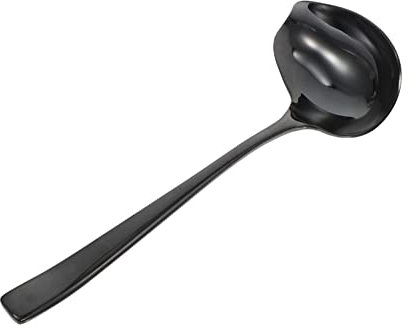 UKCOCO Cucchiaio per Salsa in Acciaio Inossidabile 304 Cucchiaio Resistente Cucina Utensili da Tavola per Salsa e Ramen