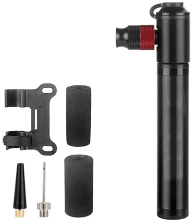 Pompes à pneus portables pour vélo - Buse de gonflage rapide - En alliage d'aluminium - Gonfleur - Montage sur cadre - Pompes à air à main - Accessoires de cyclisme
