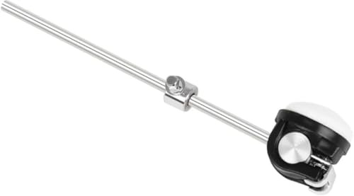 Bass Drum Pedal Beater Counterweight Replacement, Drum Pedal Beater Weight Adjustment Component Stainless Steel Shaft Counterweight Block for Kick Drum Pedal Motion Balance Control