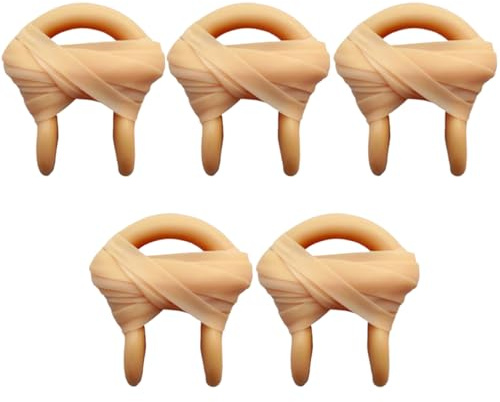 Tappi per naso in silicone da 5 pezzi per nuoto con cordino, clip per naso da nuoto portatile color pelle 0, 8x1 per competizione di allenamento per bambini e adulti