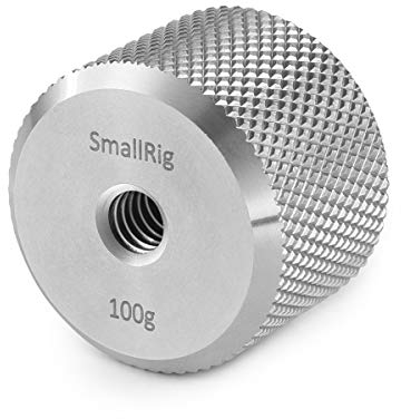SMALLRIG Abnehmbares Gegengewicht Kompatibel mit DJI Ronin S und Zhiyun Gimbal, 100g Gegengewicht mit 1/4 Zoll Schraube - 2284